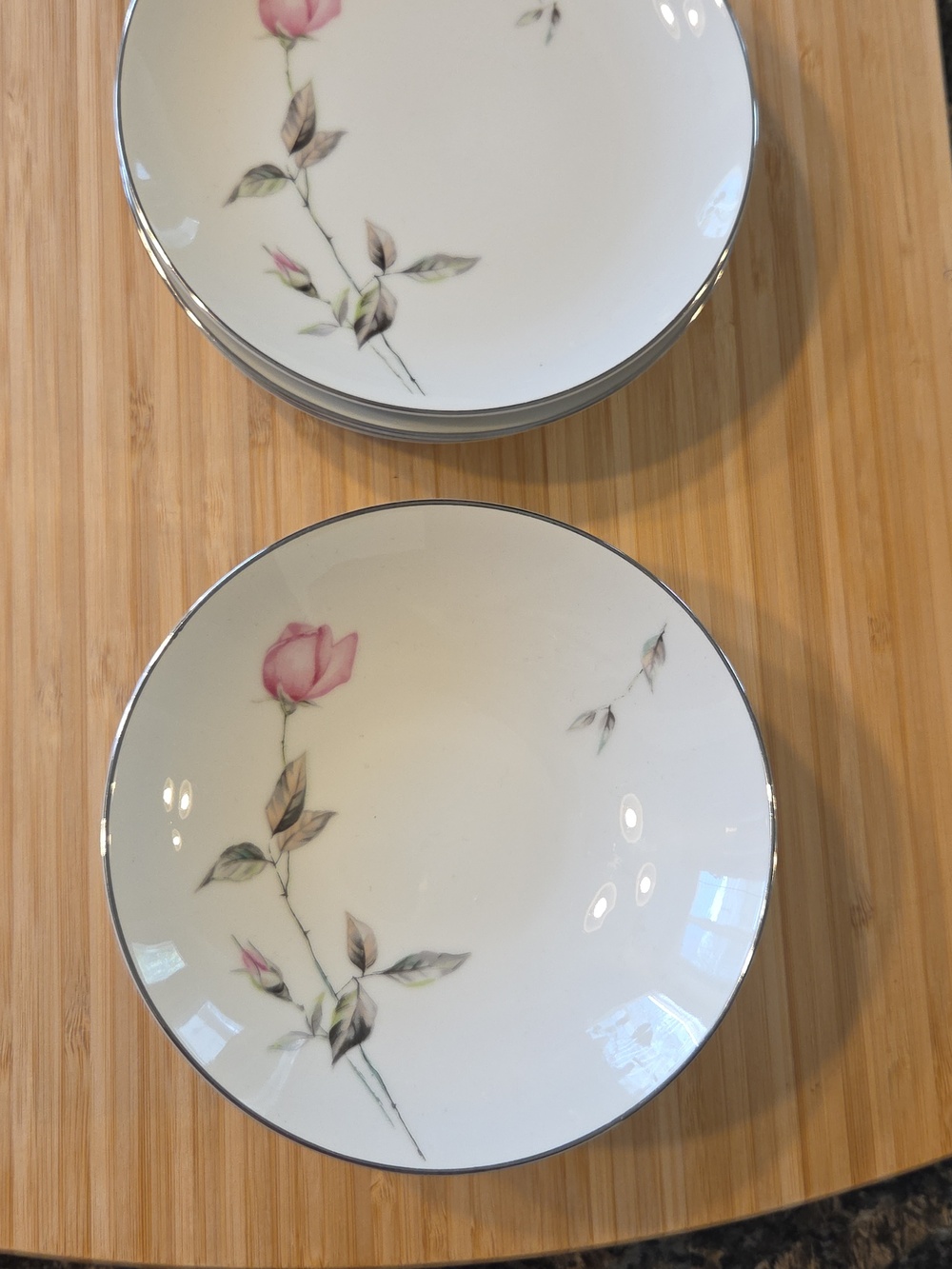 12 Pc Style House Japan Fine China Dawn Pink Rose Vintage